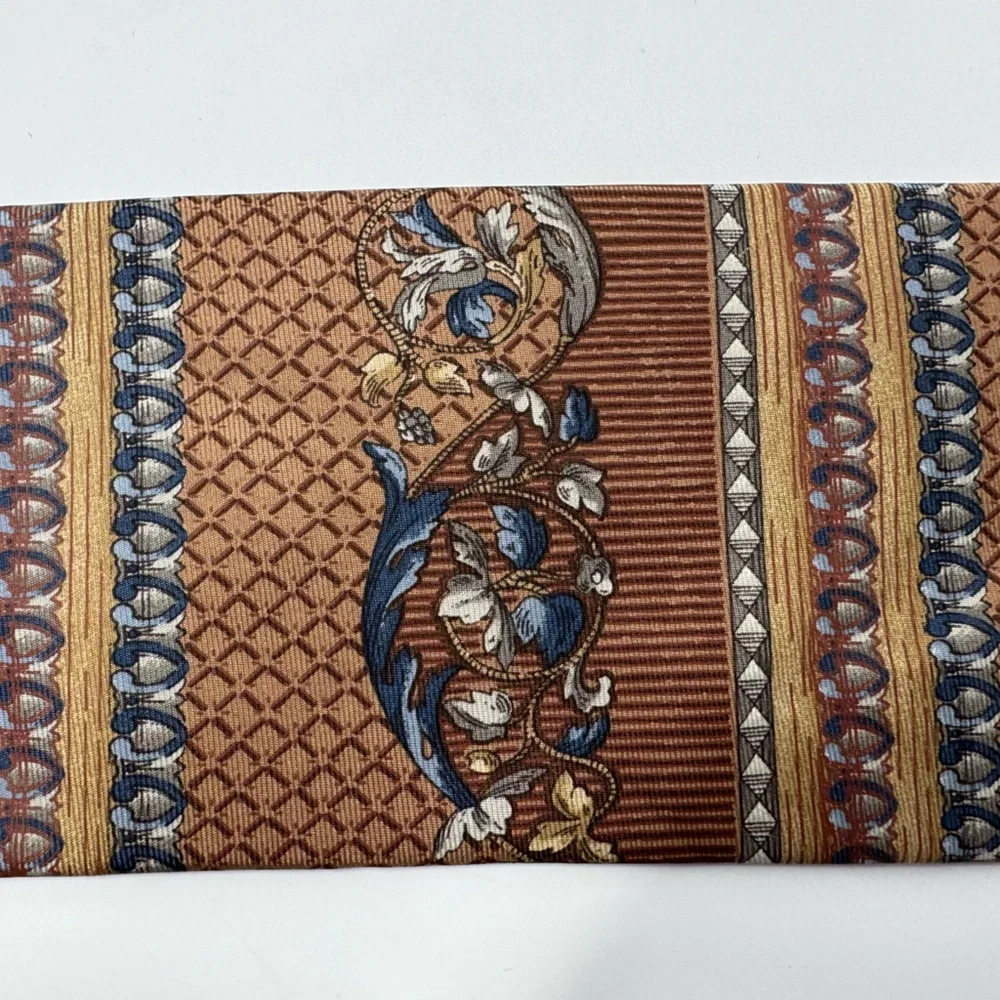 Bill Blass Silk Tie, floral,‎ pattern mix, classic, preppy, office, work, suit